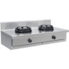 Plynový WOK CASTA - 2x 14kW horáky - 1000x700x275 mm