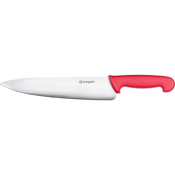 image HACCP-Kuchynský nôž dlhý, ćervený, 25cm