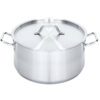 Hrniec nízky STALGAST - s pokrievkou - 40x25 / 31,4 l