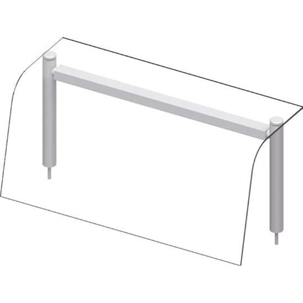 Nadstavba so sklenenou policou – LED osvetlenie – 3x GN1/1