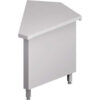 Neutrálny výdajný stôl rohový 45° - 667x830x880mm