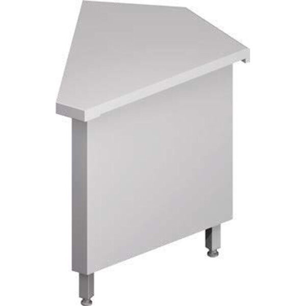 Neutrálny výdajný stôl rohový 45° - 667x830x880mm