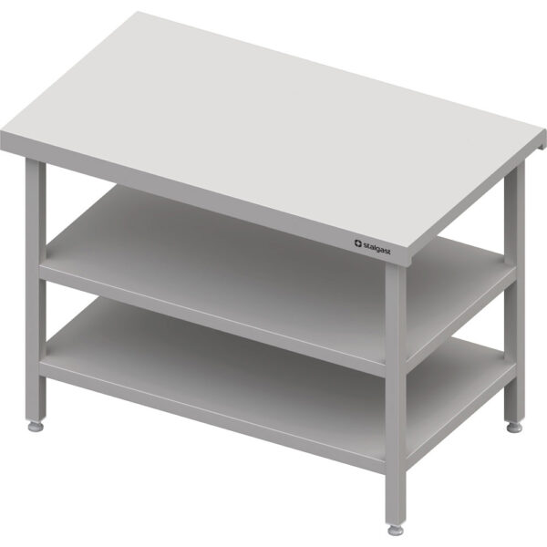Neutrálny výdajný stôl s dvoma policami – 800x735x880mm