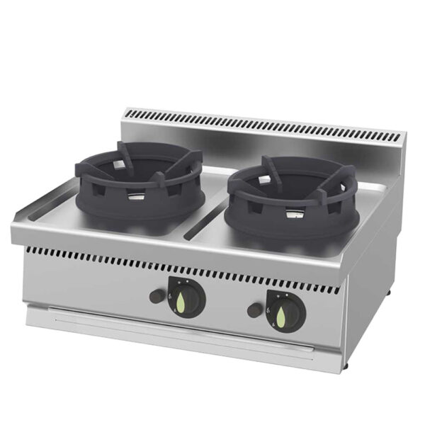 Plynový WOK Gastromarket 700 - 2 horáky 21 kW