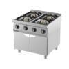 image Plynový sporák 900 so 4 horákmi - s dvierkami - 800x900x900 mm